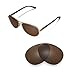 Walleva Brown Polarized Replacement Lenses For Oakley Feedback (OO4079 Series) Sunglasses