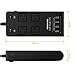 Poweradd Surge Protector Power Strip Travel outlet 4 Outlets 4 USB Ports with UK/AU/EU Adapters, Separate Switch Control 2500W/10A, 6ft Heavy Cord, 3500 Joules Surge Suppressor - Black