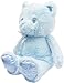 Linzy 9'' Blue Teddy Bear Stuffed Animal, Plush Toys, Baby Pink Color, 9'' Sitting High, 12'' Floppy, with All Embroidery Features, Safe for New Born Baby(13053-1)