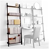 Libreria In Legno A 5 Ripiani Per Libri, Riviste, CD E Album - 4