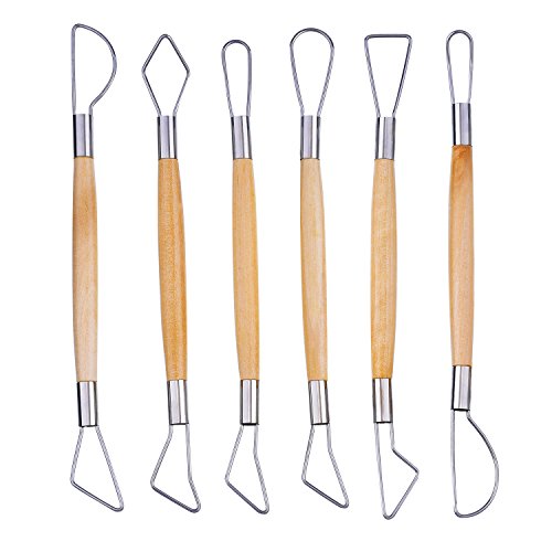 6 peices double-ended clay sculpting tools eboot cerami…