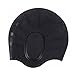 Swimming Cap Silicone Non-toxic Tasteless Long Hair Swim Cap with 3D Ergonomic Design Ear Pockets and Great High Elasticity for Teenagers Women and Adults Keeps Hair Clean Ear Dry