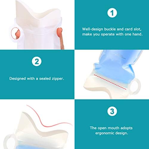 20 Pack (700 ML) Disposable Urinal Bags, Camping Pee Bags, Unisex Urine Bags Vomit Bags for Travel Urinal Toilet Traffic Jam Emergency Portable Toilet Bee Bag for Men Women Kids Children Patient 4 20 Pack (700 ML) Disposable Urinal Bags, Camping Pee Bags, Unisex Urine Bags Vomit Bags for Travel Urinal Toilet Traffic Jam Emergency Portable Toilet Bee Bag for Men Women Kids Children Patient