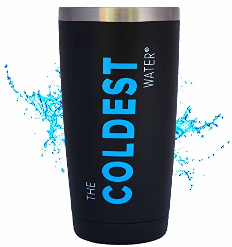 UPC 635682642578, The Coldest Water Stainless Steel Tumbler Cup Hydro Pint 20 oz with Open Lid - Beverages Hot and Cold 3x Longer, Durable Double Wall Insulated Thermos Flask - Black