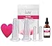 GLAM Face Cupping Therapy Set – Includes Anti-Aging Oil, Silicone Cleansing Brush