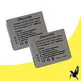 Two Halcyon 1400 mAH Lithium Ion Replacement Battery for Canon NB-4L and Canon PowerShot Elph 100 HS, 300 HS, SD1000, SD1100 IS, SD1400 IS, SD200, SD300, SD40, SD400, SD430, SD450, SD600, SD630, SD750, SD780 IS, SD940 IS, SD960 IS, TX1