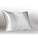 Sweet Dreams Luxury Satin Pillowcase with Zipper, King Size, White (Silky Satin Pillow Case for Hair) By Shop Bedding
