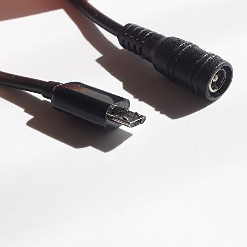 DC 5.5 x 2.1 Female To USB Micro Male Power Cable Length 20cm,2 PCS / PACK (1 TYPE)