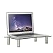 WALI Tempered Glass Monitor Riser Desktop Stand Height Adjustable Table Top for Flat Screen LCD LED TV, Laptop, Notebook, and Display (GTT01)thumb 3