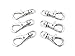 ljdeals Metal Mini Swivel Clasps Lanyard Snap Hook Lobster Claw Clasp Jewelry Findings 7/8