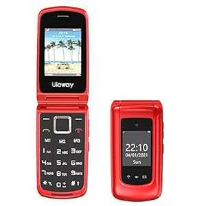 Uleway-Big-Button-Mobile-Phone-for-Elderly-Unlocked-Senior-Mobile-Phone-Easy-to-Use-Pay-as-You-Go-Flip-Phone-with-SOS-Emergency-Button-Loud-Speaker-24-177-Dual-Screen Uleway Unlocked Flip Phone Sim Free, Big Button Mobile Phone for Elderly Easy to Use Pay as You Go Basic Mobile Phone…