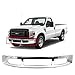 MBI AUTO - Steel Chrome, Front Bumper Face Bar for 2008 2009 2010 Ford F250 F350 Super Duty, FO1002406