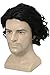 Jon Snow Wig Game of Thrones 6 Short Black Curly Wig Hair Cosplay Xcoser