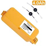 Power-Ing Upgraded 4000mAh Replacement Battery for iRobot Roomba 400 Series 400 405 410 415 416 440 4000 4100 4105 4110 4130 4150 4170 4188 4210 4220 4225 4230 4232 4260 4300 Robotic Vacuum Cleaner
