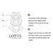 MelonBoat Lotus Cotton Swab Holder, Small Q-Tips Toothpicks Storage Organizer, White