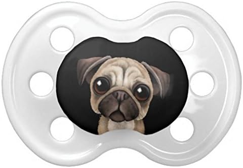 Chiot Mignon De Carlin De Bebe Sur Le Noir Tetine Amazon Fr Bebes Puericulture