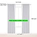 Deconovo Blackout Curtains, Thermal Insulated, W52 x L84 2 Panels, Back Tab, Machine Washable, Room-Darkening Drapes for Bedroom/Living Room Star White