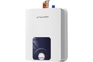 ThermoMate Mini Tank Water Heater Electric, ES250B 2.5 Gallon Point of Use Under Sink Water Heater, 120V Corded Wall or Floor Mounted, UL Listed