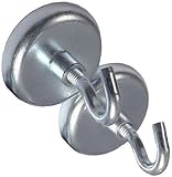 2 Neodymium Hook Magnets - Each Holds up to 80 Pounds