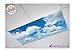 Fluorescent Light Cover for Classroom Ceiling Lights Clouds - Premium Backlit Film Insert 2x4 (22.38