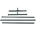 Lazy Daze Hammocks 12 Feet Hammock Stand Heavy Duty Coated Steel Tube Frame with Hooks and Chains, 275 Pounds Weight Capacity,Green,STAND-12N-VC