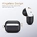 ESR Protective Cover for AirPods Pro (2019 Release), Metro Light AirPods Carrying Case with Keychain & Keyring, Shock-Resistant, Visible Front LED, Black