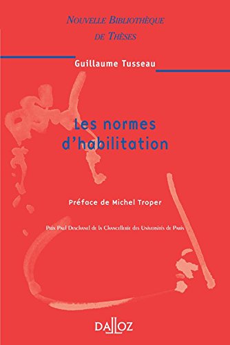 Les  normes d'habilitation