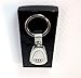 AUDI Key chain Teardrop Key Ring Stainless Steel Metal Chrome Finish Engraved