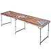 Giantex 8' Portable Beer Pong Table Foldable Adjustable Height Aluminum Indoor Outdoor Table for Drinking Party Game Set