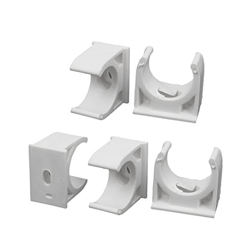 uxcell 20mm Dia PVC Water Supply Pipe Hose Clamps Snap in Clips White 5 Pcs Buy Online in