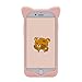 iPhone 6S Plus Case, MC Fashion Super Cute 3D Pink Bear Protective Silicone Case Cover for iPhone 6S Plus (2015) & iPhone 6 Plus (2014) (Rilakkuma)