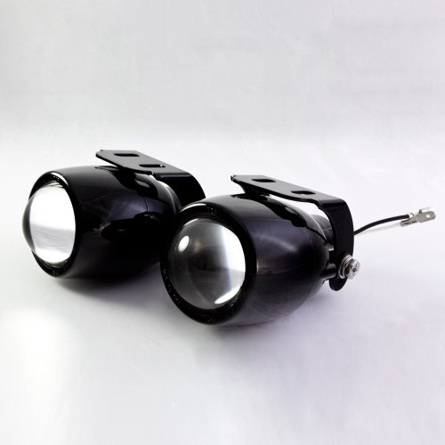 KiWAV Sirius 3 Inch Auxiliary Projector Lamps Lights Halogen H3 for 4x4 Jeep Off-Road Truck NS-2417 (PAIR) Sirius