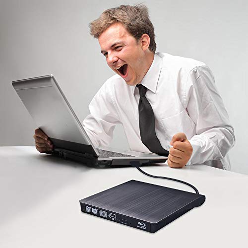 MthsTec External Bluray DVD Drive, USB 3.0 External Slim Blu-ray Burner 3D Blu-ray DVD/CD Drive with TV Connectivity Function Compatible with Windows/Mac OS/Linux/Smart TV(Black) - Thumbnail 5