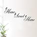 Home Sweet Home Decals Wall Stickers Living Room，Elevin(TM) Wall Decals Stickers Removable Waterproof Self Adhesive Paper Mural Wall Art Wallpaper Home Room Decor