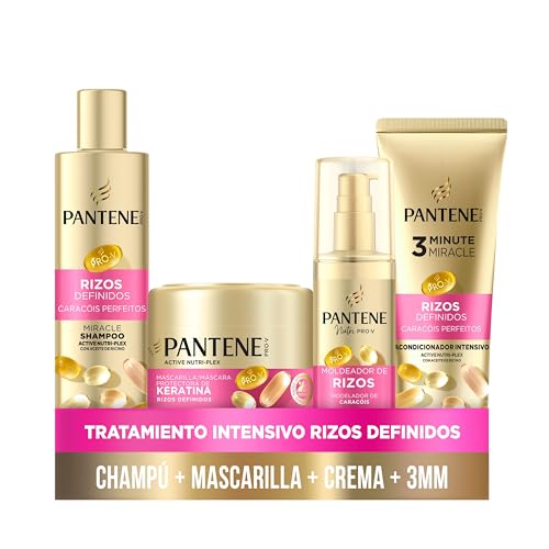 Rizos Definidos Pack Champú, Mascarilla, Acondicionador y Moldeador