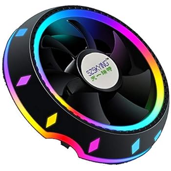 RGB CPU Cooler LED Air Heatsink Universal Intel AMD PC Processor Cooling Fan for Desktop Computer