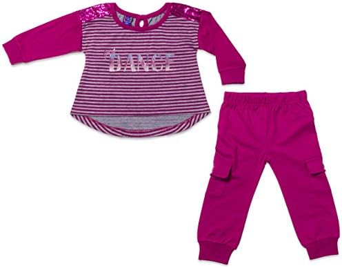 OK! Kids Girls Two piece "Heart My Sneakers" T-Shirt and Camo Sweatpants Set Size 4