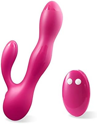 LunFun LUV Fancy Romote Control Soft Silicone G-Spot Massage Stick (Red)