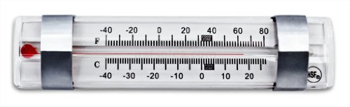 New Star Foodservice 34035 NSF Approved Liquid Freezer-Refrigerator Thermometer, 5.5-Inch