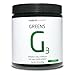 PurePharma G3 USDA Organic Greens Unflavored, Three Organic Nutrient-Dense Greens-Spinach, Kale, & Parsley, 2 servings of vegetables in each serving of G3!