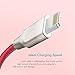 XCENTZ Lightning Cable MFi Certified iPhone Cable Premium Double Nylon Braided Fast Charging Cable for iPhone X/XS/XS Max/XR / 8 Plus / 7/7 Plus / 6s / 6s Plus/iPad/iPod, Red, 6'