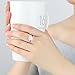 WOSTU Luxury Sterling Silver Cultured Pearl Cocktail Rings for Women
