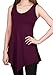 [DRSKIN] WS08 Women Handkerchief Hem Tank Tunic Top (L, Wine)