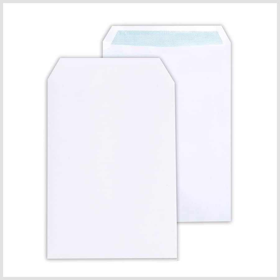 Packwith C4 / A4 envelopes White (229 x 324 mm) Pack of 100 Self Seal White envelopes & mailing Supplies for Sending Letters, invoices, mails