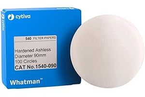 Whatman 1540-125 Quantitative Filter Paper Circles, 8 Micron, Grade 540, 125mm Diameter (Pack of 100)