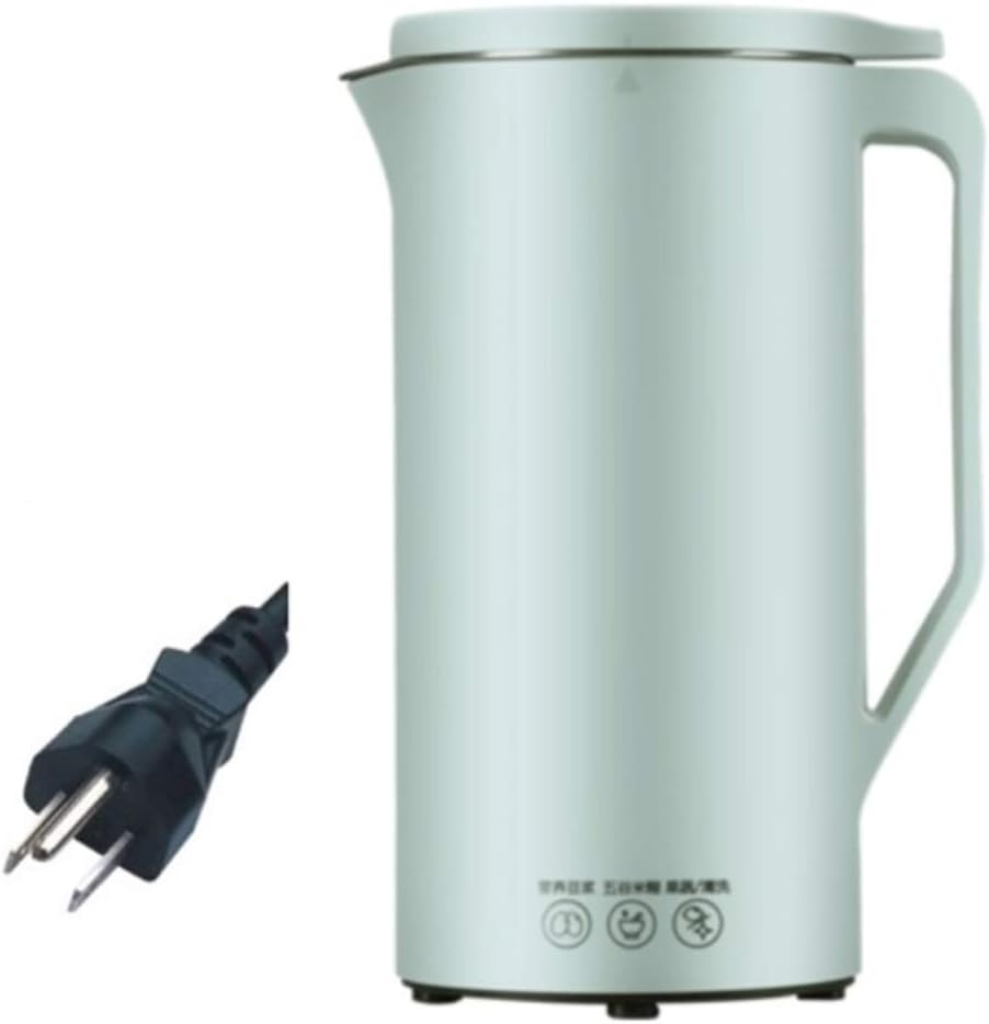 Studyset Automatic Soymilk Maker, 110v/220v Soymilk Machine Mini Soy Milk Maker SOYA-Bean Milk Electric Juicer Blender Rice Paste Maker 110v English Green 1~500