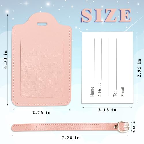 Anntry Custom Luggage Tags for Suitcases,PU Leather Luggage Tag with ID Tag and Total Privacy Protection Travel Game Accessories