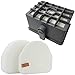 JJSS NV480 HEPA Filter for Shark Rotator NV450 NV451/NV472 NV480 NV481 NV482 NV484 Vacuum, Part # XHF480 & XHF450 (Tall Size 2.75
