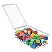 mDesign Plastic Playroom/Game Organizer Box Containers with Hinged Lid for Shelves or Cubbies, Holds Toys, Building Blocks, Puzzles, Markers, Controllers, or Crayons, Ligne Collection, 4 Pack, Clear