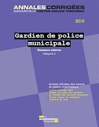 Gardien de police municipale 2016, concours externe